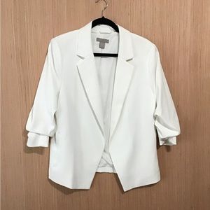 H&M White Womens Blazer, Size L